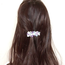 再販63【rie.t】紫陽花のミニバレッタ 4枚目の画像