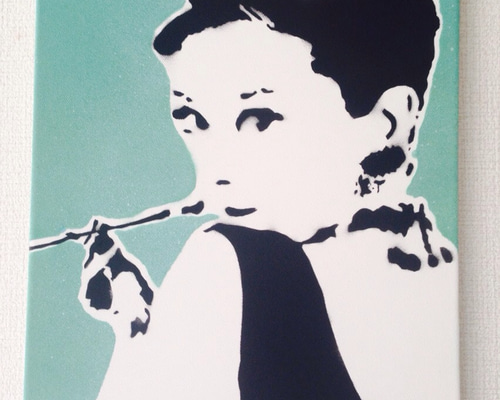 絵画『オードリー・ヘップバーン』ヘイ平山画 絵画『オードリー・ヘップバーン』ヘイ平山画