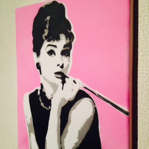 絵画『オードリー・ヘップバーン』ヘイ平山画 絵画『オードリー・ヘップバーン』ヘイ平山画 - メルカリ