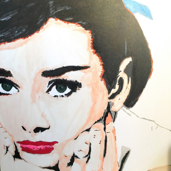 AudreyHepburn 60/60cm on canvas 1枚目の画像