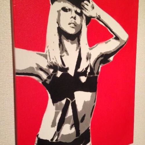 lady gaga red 絵画 tatsuki 通販 353270｜Creema(クリーマ)