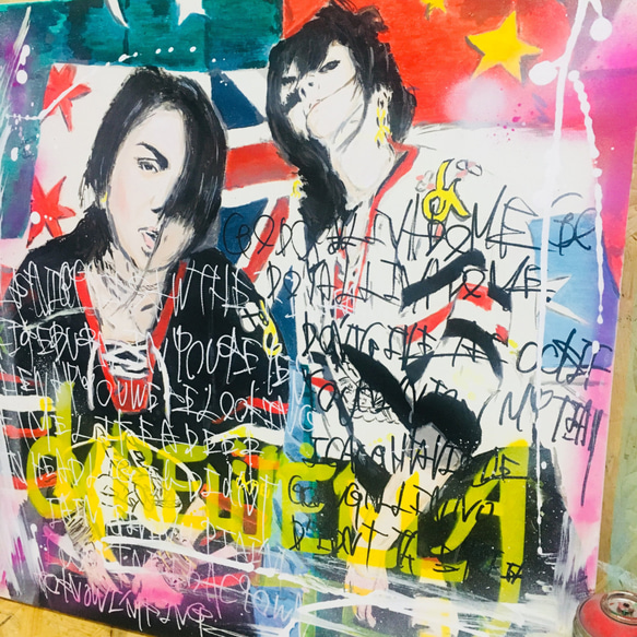 krewella 60/60cm on canvas 2枚目の画像