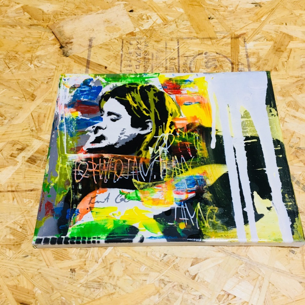 【お得】 カートコバーン Nirvana キャンバス難あり 絵画 tatsuki 通販 額縁