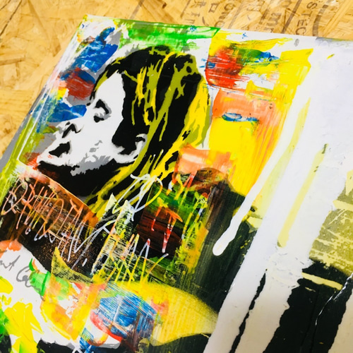 カートコバーン Nirvana キャンバス難あり 絵画 tatsuki 通販