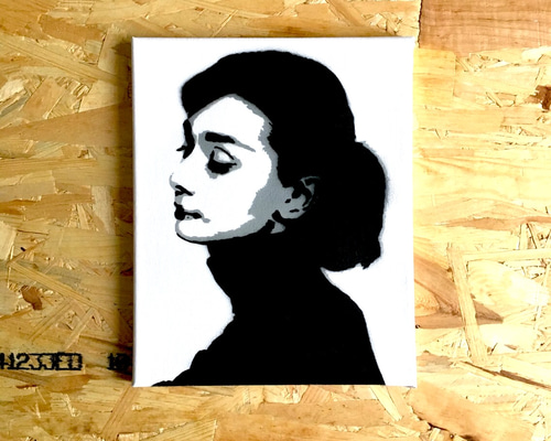 絵画『オードリー・ヘップバーン』ヘイ平山画 5_354db5d9c956340b46fb417efada