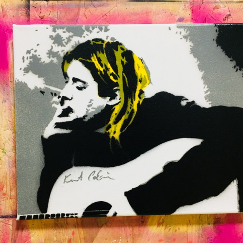 ニルヴァーナのカート・コバーン、未公開のものを含む貴重絵画が