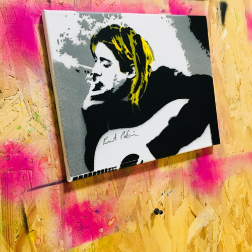 カートコバーン　油絵　アート カートコバーン Nirvana 絵画 tatsuki 通販 692674｜Creema