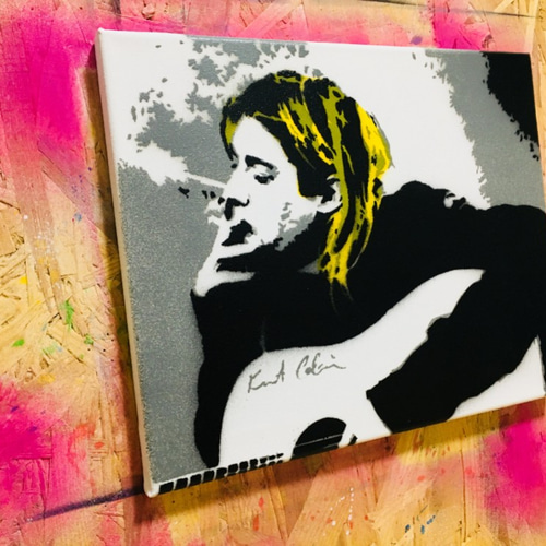カートコバーン　油絵　アート カートコバーン Nirvana 絵画 tatsuki 通販 692674｜Creema