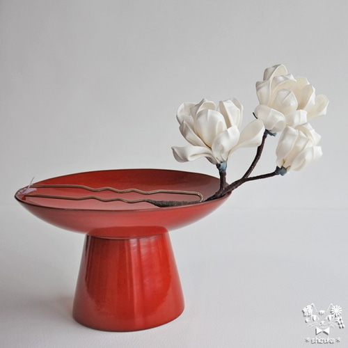 白木蓮（マグノリア）◈かんざし つまみ細工 髪飾り お花見・卒業式