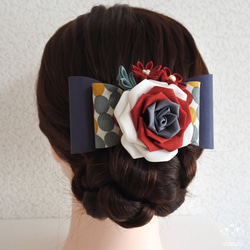薔薇姫の輝き✡2wayコサージュピン ⊰ クロード ⊱　つまみ細工　髪飾り　入学式・入園式・フォーマル・お呼ばれ 8枚目の画像