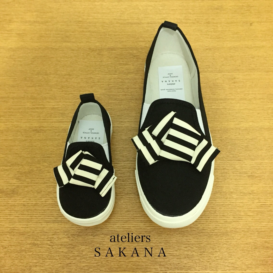 Striped jobi shoes 親子セット