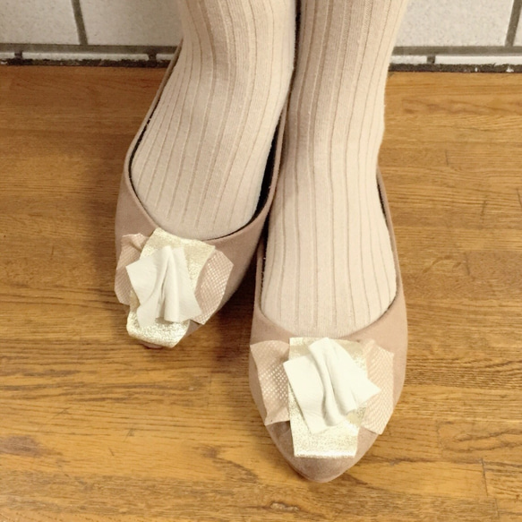 --- gaju flat shoes --- 試作品 23.5 4枚目の画像