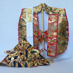 【受注製作】端午の節句　陣羽織、金襴兜、鉢巻セット　其の2 1枚目の画像