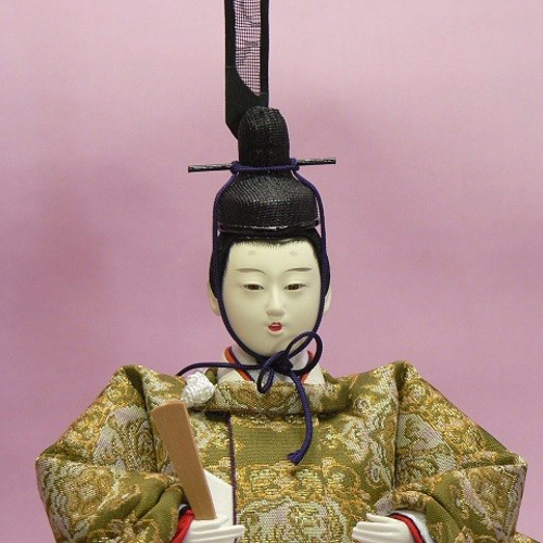 受注製作】西陣織正絹正倉院柄 三五立ち雛親王 その他人形 雛人形工房