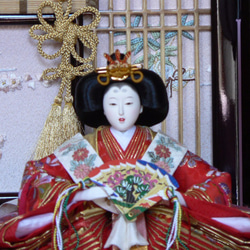3月ひな人形　三五親王芥子官女三段飾り（花梨） 5枚目の画像