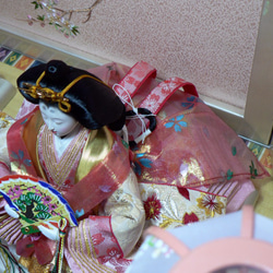☆☆　3月ひな人形　三五親王芥子官女ピンク三段飾り　☆☆ 9枚目の画像