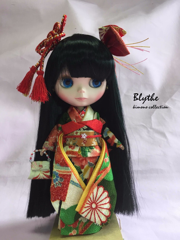 ブライス着物 古布調ちりめん/Blythe kimono collection NO.3 その他 
