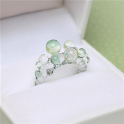 Petit Petit Spiral Ring (Green) 第3張的照片