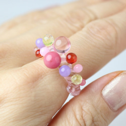 Petit Petit Spiral ring (Pink) 第3張的照片