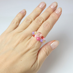 Petit Petit Spiral ring (Pink) 第4張的照片