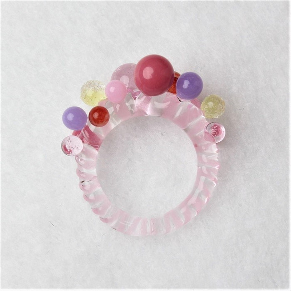 Petit Petit Spiral ring (Pink) 第5張的照片
