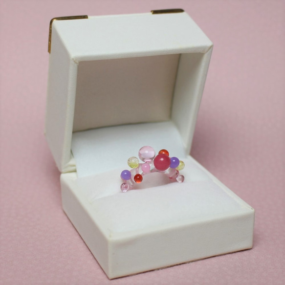 Petit Petit Spiral ring (Pink) 第6張的照片