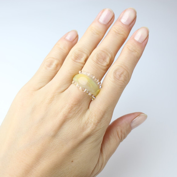 Petiti Petit race Ring (Opal Yellow) 第5張的照片