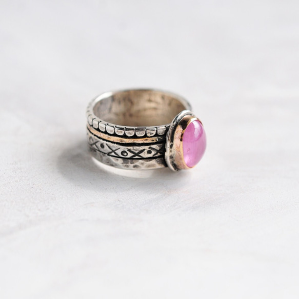 ピンクサファイアの指輪 (受注製作) 3枚目の画像