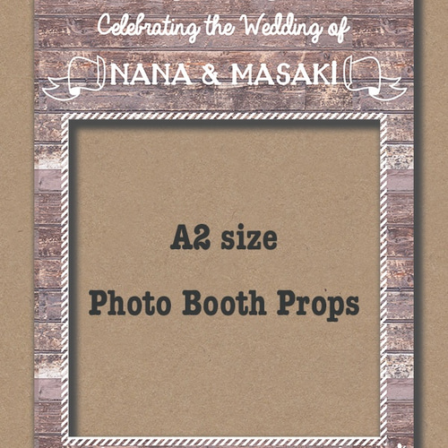 送料無料】オーダーメイド ナチュラルフォトブースフレーム A1/A2
