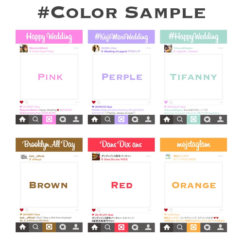 送料無料☆12色から選べるカラフルインスタ風フレーム A1サイズ