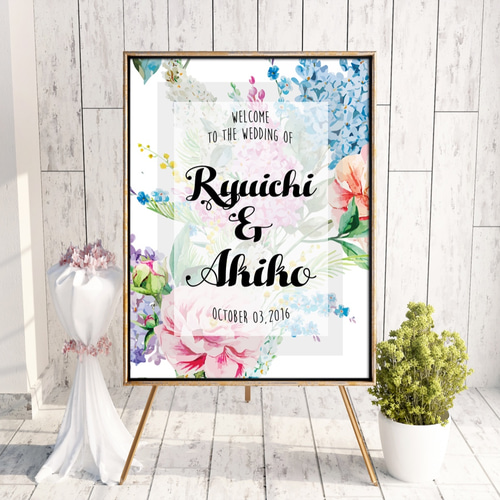【受注製作品】Wedding Welcome Board 受注製作品】Wedding Welcome Board