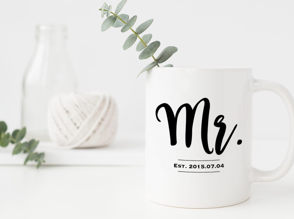 オーダーメイド 名入れペアマグカップ【Mr.&Mrs.】│結婚祝い