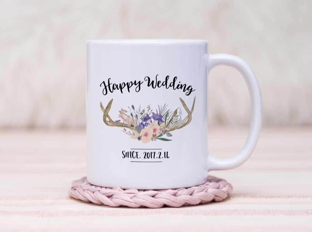 結婚祝い ペアマグカップ │ウェディング
