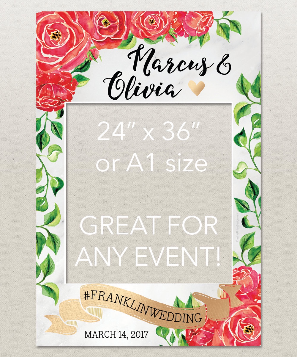 フォトブースフレーム【送料無料♥】│ バラ ウェディング