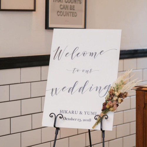 ウェルカムボード <THE Simple1>│結婚式 ウェディング 大人
