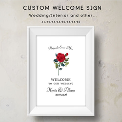 ウェルカムボード <美女と野獣>│ローズドーム バラ 結婚式