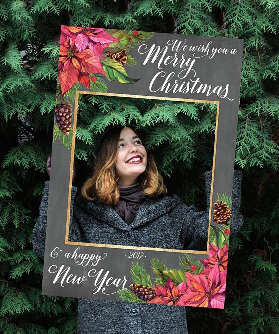 【送料無料】クリスマスパーティー フォトプロップス │フォトブースフレーム パネル Xmas 4,543円