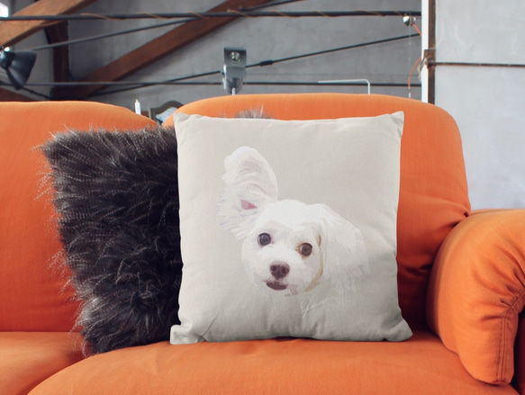 ペット オーダーメイドクッション│犬 猫 似顔絵 うちの子