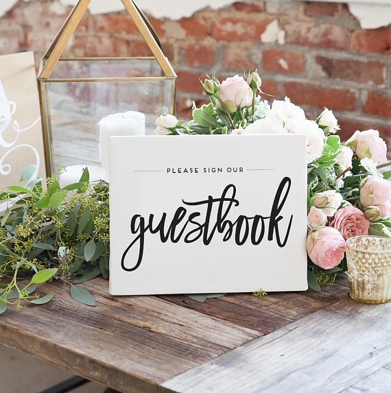 海外風ゲストブックサイン  │結婚式 ウェディング