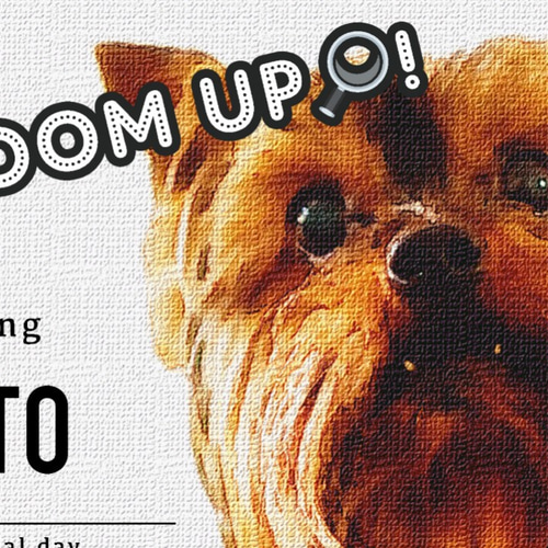 ペットのお写真でイラストウェルカムボード│犬 猫 キャンバス