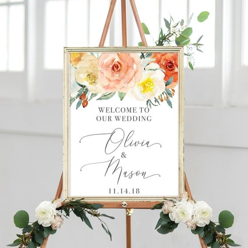 ☆ウェルカムボード【Soft Autumn】│結婚式 結婚祝い ☆ウェルカムボード【Soft Autumn】│結婚式 結婚祝い