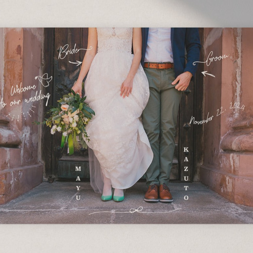 new！結婚式ウェルカムボード♡結婚祝いにも