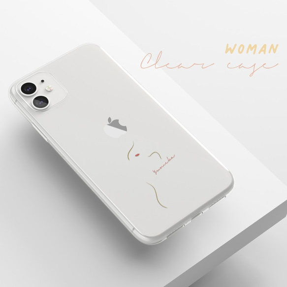 【名入れ無料】韓国デザインスマホケース 虹 ウーマン │iPhone Android 3枚目の画像