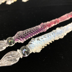 snow glass pen【雪のガラスペン】※受注製作 ペン・筆記用具 Naokawa