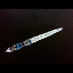 snow glass pen【雪のガラスペン】※受注製作 ペン・筆記用具 Naokawa