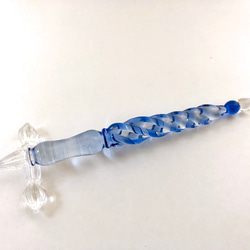 snow glass pen【雪のガラスペン】※受注製作 ペン・筆記用具 Naokawa