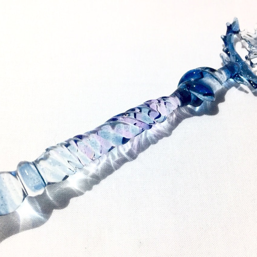 ガラス工房LUC 雪のガラスペン ハンドメイド 雪のガラスペン ハンドメイド ガラス工房LUC