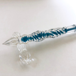 snow glass pen【雪のガラスペン】※受注製作 ペン・筆記用具 Naokawa