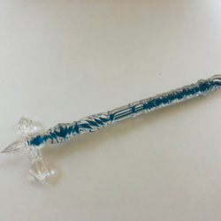 ガラスペン【透線】藍※受注制作 2枚目の画像