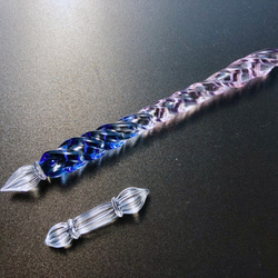 snow glass pen【雪のガラスペン】※受注製作 ペン・筆記用具 Naokawa